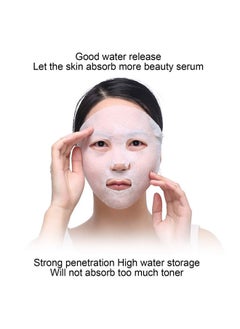 ZJchao Facial Mask Paper 100 Pcs Facial Sheet Diy Mask Layout Dry Facial Mask Paper Diy Cotton Facial Mask Sheet For Facial Retention Skin Care Fiber Mask Paper Spa  - Image 2