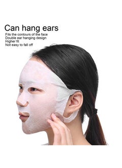 ZJchao Facial Mask Paper 100 Pcs Facial Sheet Diy Mask Layout Dry Facial Mask Paper Diy Cotton Facial Mask Sheet For Facial Retention Skin Care Fiber Mask Paper Spa  - Image 3