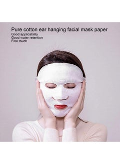 ZJchao Facial Mask Paper 100 Pcs Facial Sheet Diy Mask Layout Dry Facial Mask Paper Diy Cotton Facial Mask Sheet For Facial Retention Skin Care Fiber Mask Paper Spa  - Image 4