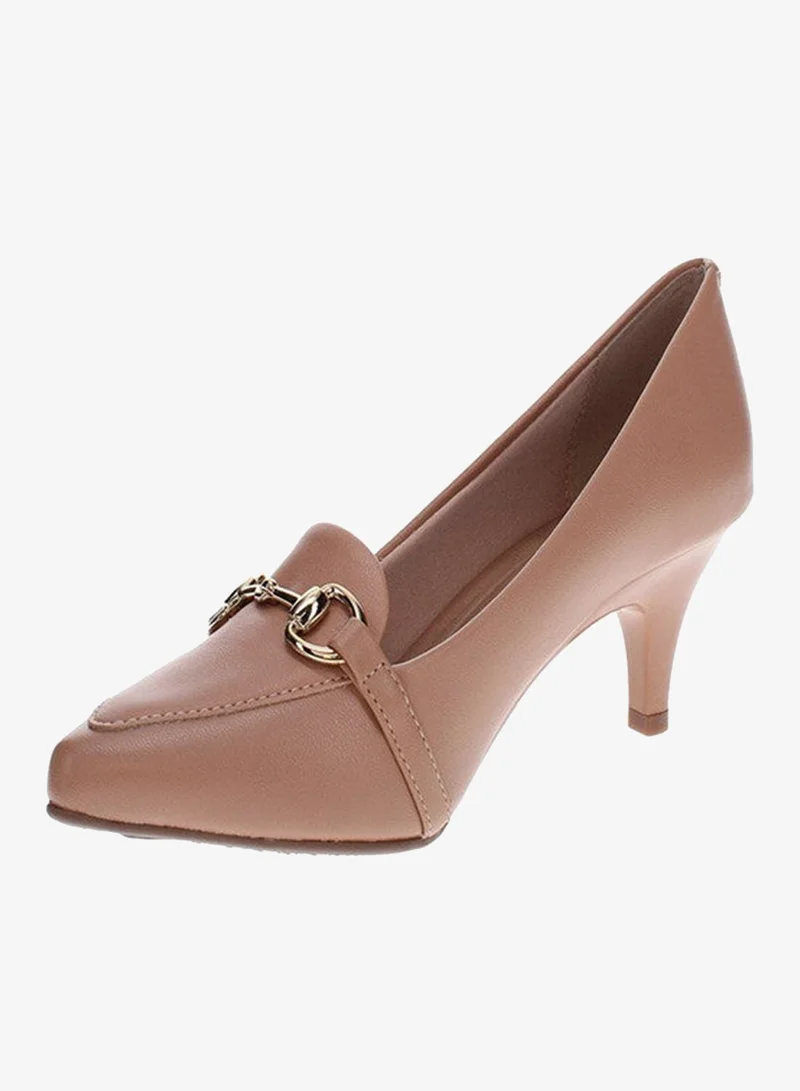 Beira Rio Nude Low Heels Pump for Women – Elegant Office Heel Shoes & Classic Pumps for Girls for Women | Best Price UAE