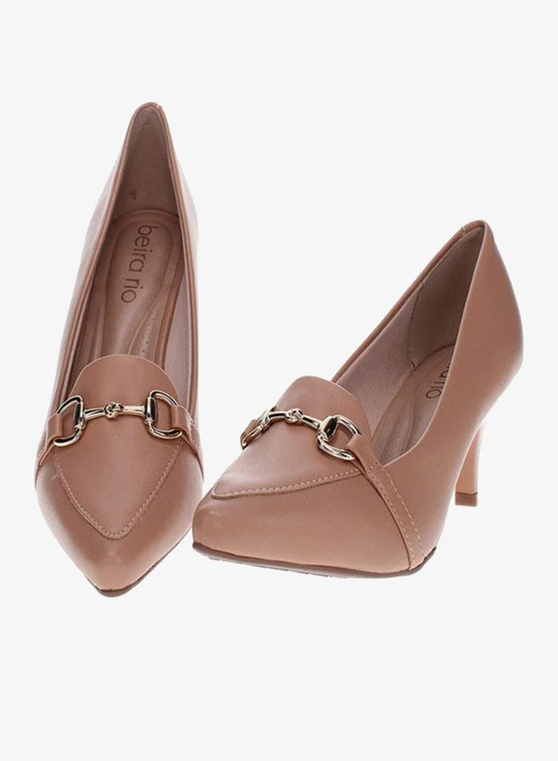 Beira Rio Nude Low Heels Pump for Women – Elegant Office Heel Shoes & Classic Pumps for Girls for Women | Best Price UAE