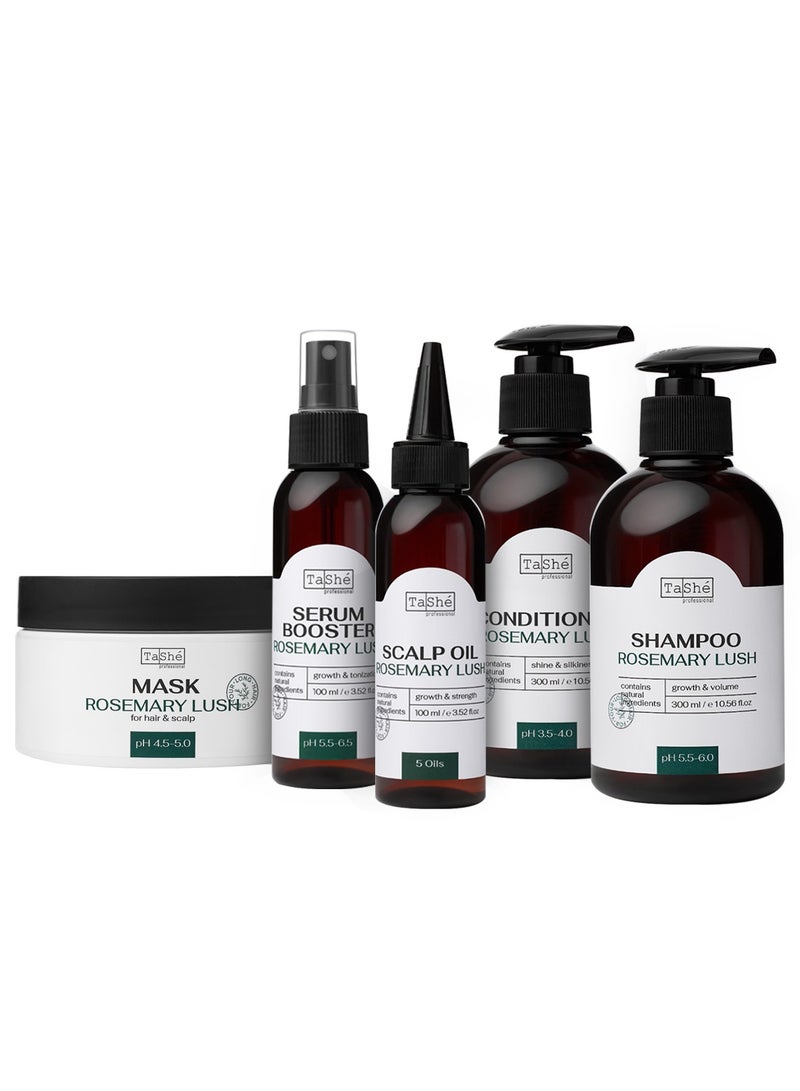Tashe Complete Hair Care Set: Shampoo, Conditioner, Oil, Serum & Mask  - Image 2
