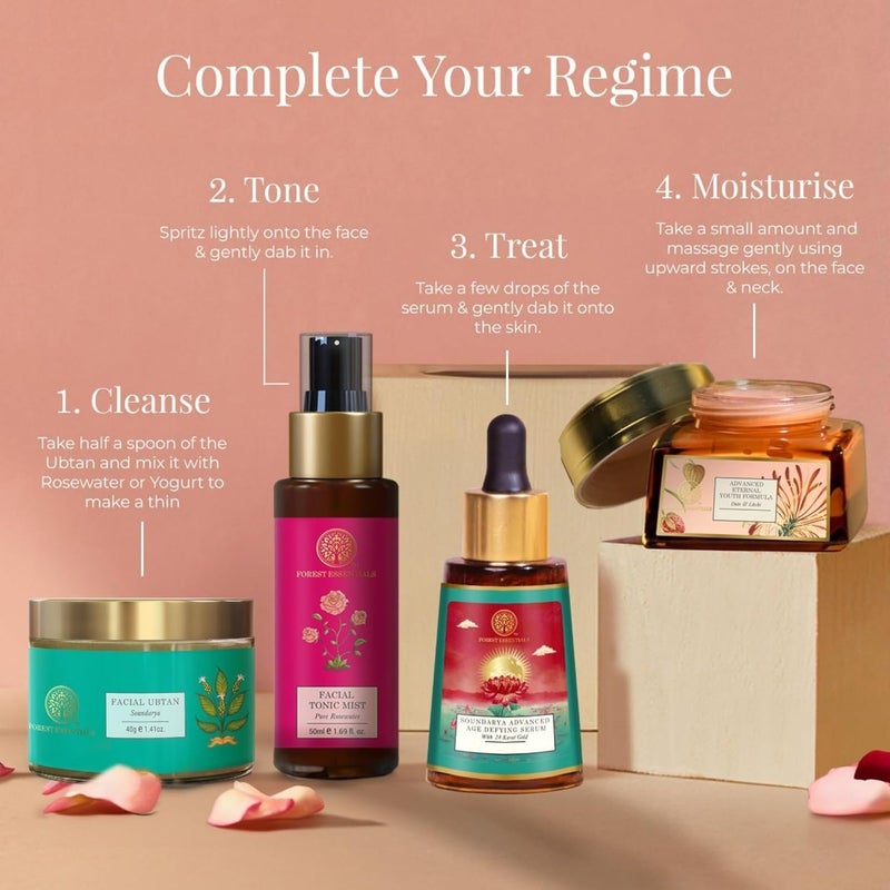 Forest Essentials Advanced Soundarya Age Defying Facial Serum with 24K Gold - Image 5