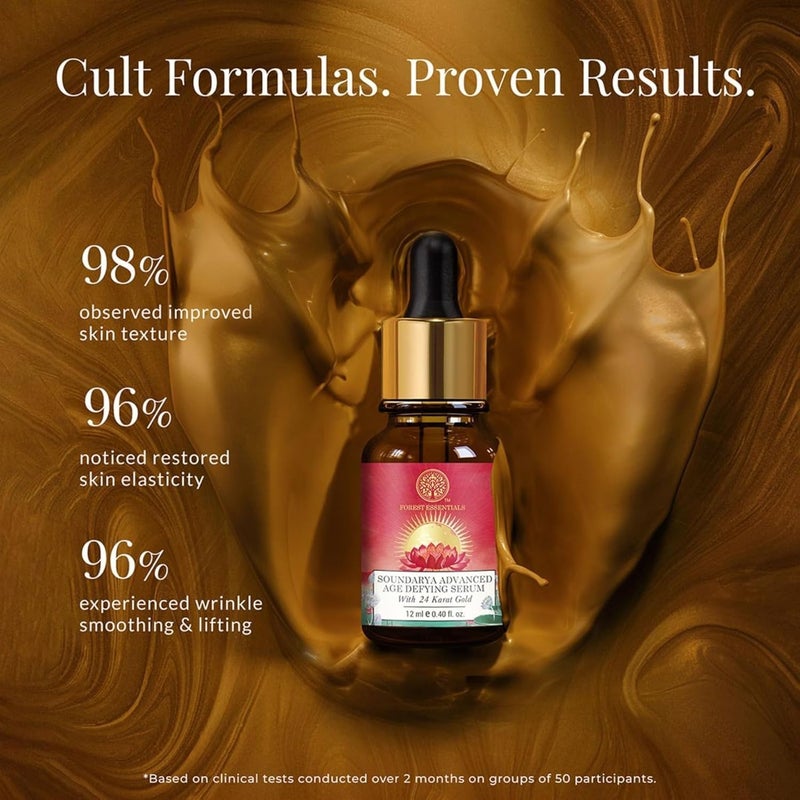 Forest Essentials Advanced Soundarya Age Defying Facial Serum with 24K Gold - Image 2