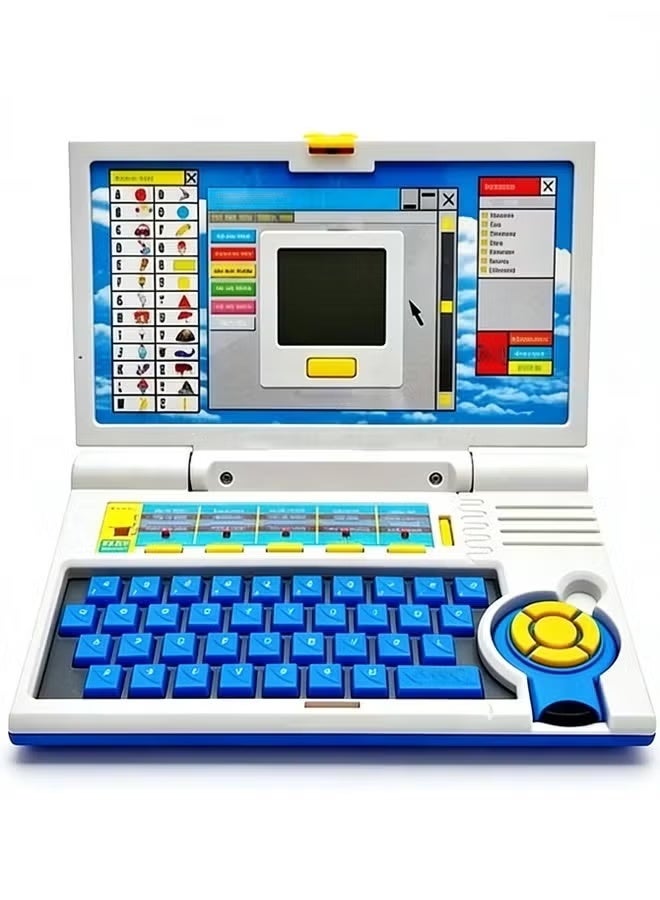 English Learner Educational Laptop for Kids, Interactive Learning Computer Toy with Letters Numbers Words Music Games, Early Development Toy for Boys Girls - Image 1