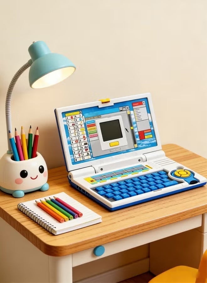 English Learner Educational Laptop for Kids, Interactive Learning Computer Toy with Letters Numbers Words Music Games, Early Development Toy for Boys Girls - Image 4