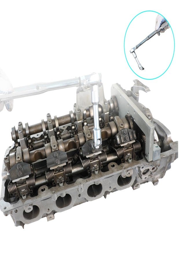 DPTOOL 6pcs 3/8" Drive Extra Long Glow Plug Socket Set, 180 Degree Universal Joint Swivel Spark Plug Socket Set, 6 Point Glow Plug Removal and Installation Tool 8mm 9mnm 10mm 12mm 14mm 16mm - Image 5