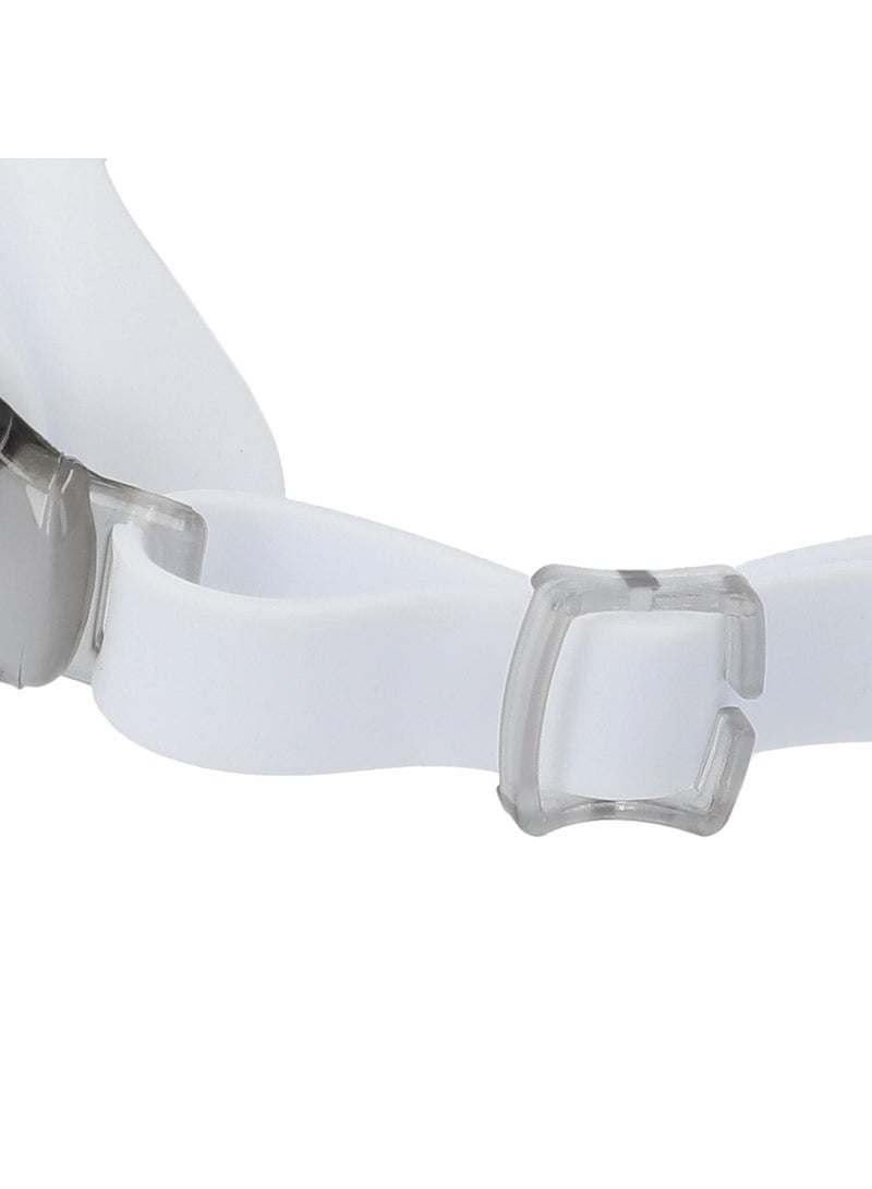 Joss Triton White/Grey Adult Swimming Goggles  Panoramic Blue Lenses, Anti-Fog, Self-Adjusting Nose Bridge, Comfortable Fit For Pool & Open Water - Image 4