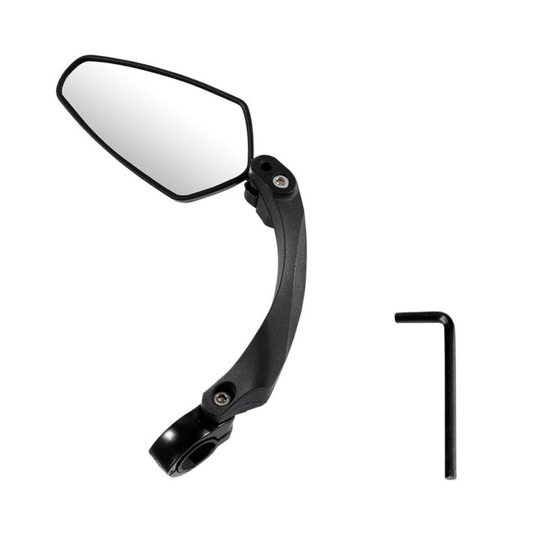 Bicycle Rearview Mirror 360 Degree Rotatable ABS Handlebar Mount Left Side Safe Outdoor Cycling Accessory - Image 2