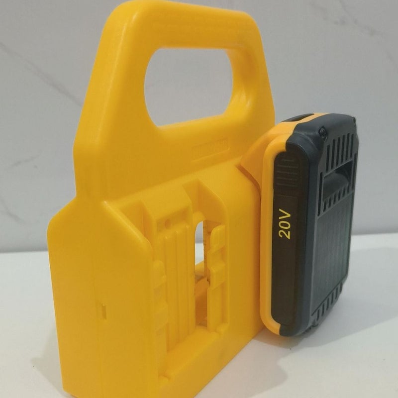 Yellow Battery Handheld Stand For 18 60V Lithium Batteries Storage Organizer - Image 3