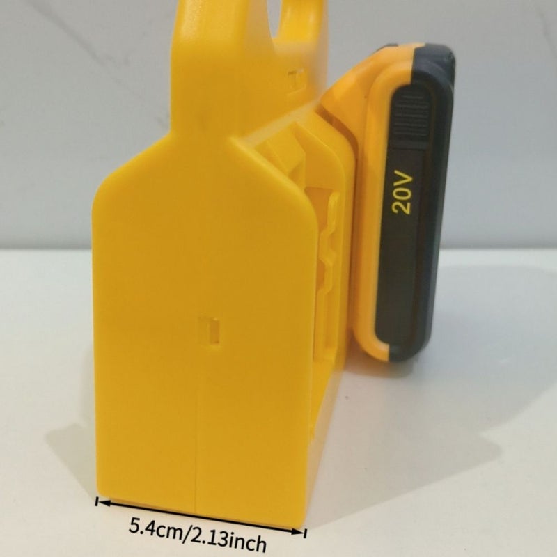 Yellow Battery Handheld Stand For 18 60V Lithium Batteries Storage Organizer - Image 4