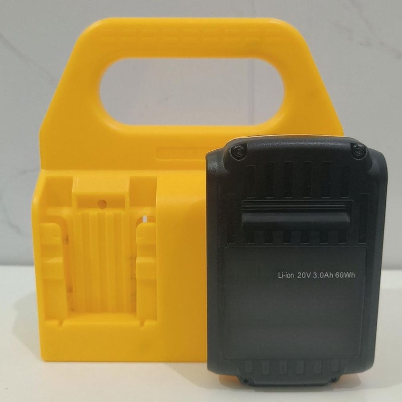 Yellow Battery Handheld Stand For 18 60V Lithium Batteries Storage Organizer - Image 5