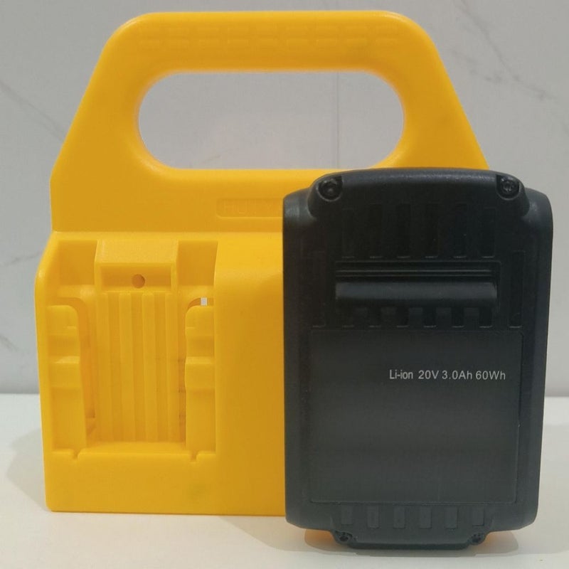 Yellow Battery Handheld Stand For 18 60V Lithium Batteries Storage Organizer - Image 2
