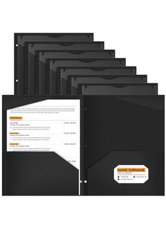 24 Pack Plastic File Folders With Clear Front Pocket And 3 Holes For 3 Ring Binder, Letter Size, Black - pzsku/ZCD8E5EB58C465DFC3AA5Z/45/_/1735214663/f819fc42-811b-4230-aeaa-6108f926e471