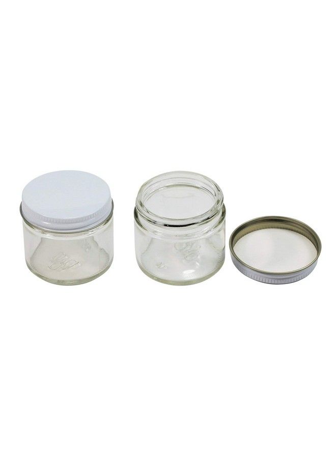 Pinnacle Mercantile 2 Oz Glass Jars Containers Spice Straight Sided With White Metal Lids 24 Ct Case - Image 4