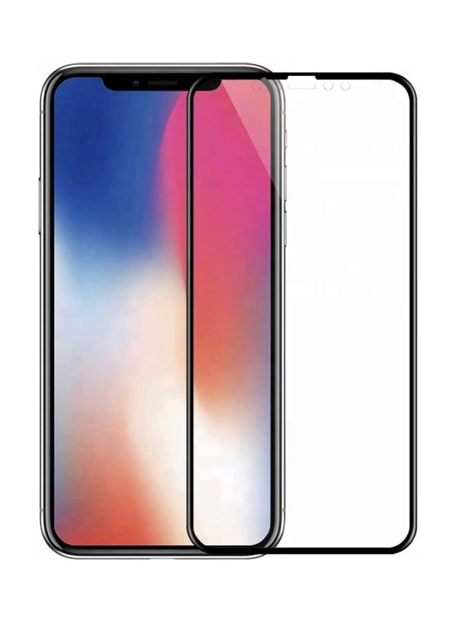 ICS Screen Protector Tempered Glass for Apple iPhone X/XS Black/Clear - Image 1