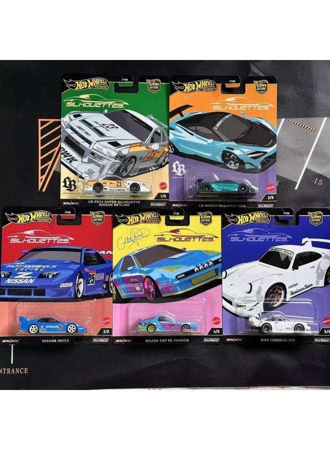 Fire Wheel Alloy Hot Car Speed And Passion FPY86 GJT68 Culture Series Garden Boulevard-Color:Ready-made Silhouette (unit Price Is One, Bid In Multiples Of 5) - Image 1