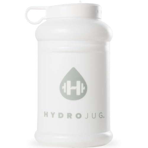 HydroJug Half Gallon Water Bottle 73oz - Refillable, Reusable Jug With Carry Handle - Leakproof Guarantee - Great For On-The-Go Hydration - Dishwasher Safe, BPA Free, White (Pro Jug V2) - Image 5