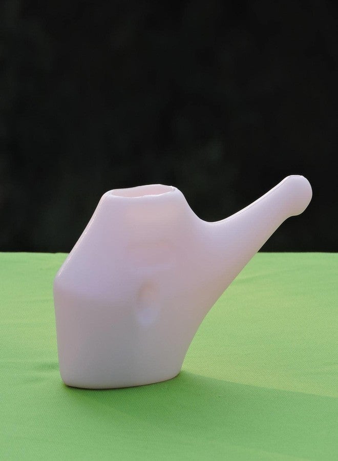 ANCIENTIMPEX Ancient Impex - Traveler's Plastic Neti Pot for Nasal Cleansing (250 Ml Capacity) with brush and 5 Sachets Neti Salt for Adult | Natural Treatment for Sinus, Infection and Congestion-White Color - Image 3