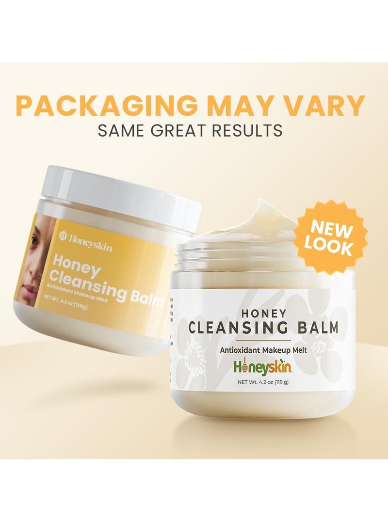 Honey Cleansing Balm Makeup Remover - Face and Eye Makeup Remover for Sensitive Skin Face Wash - Hydrating Facial Cleanser and Gentle to Face Makeup Melting Balm (4oz) - pzsku/ZCD8ECD5AAB64686C7905Z/45/_/1740139140/bffb009f-821c-44c5-9bd6-d852b43204bd