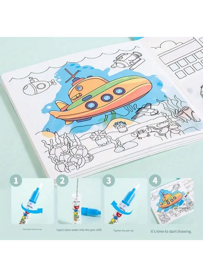 Dinosaur Watercolor Doodle Sticker Scene Toy Holiday Gift For Children - Image 4