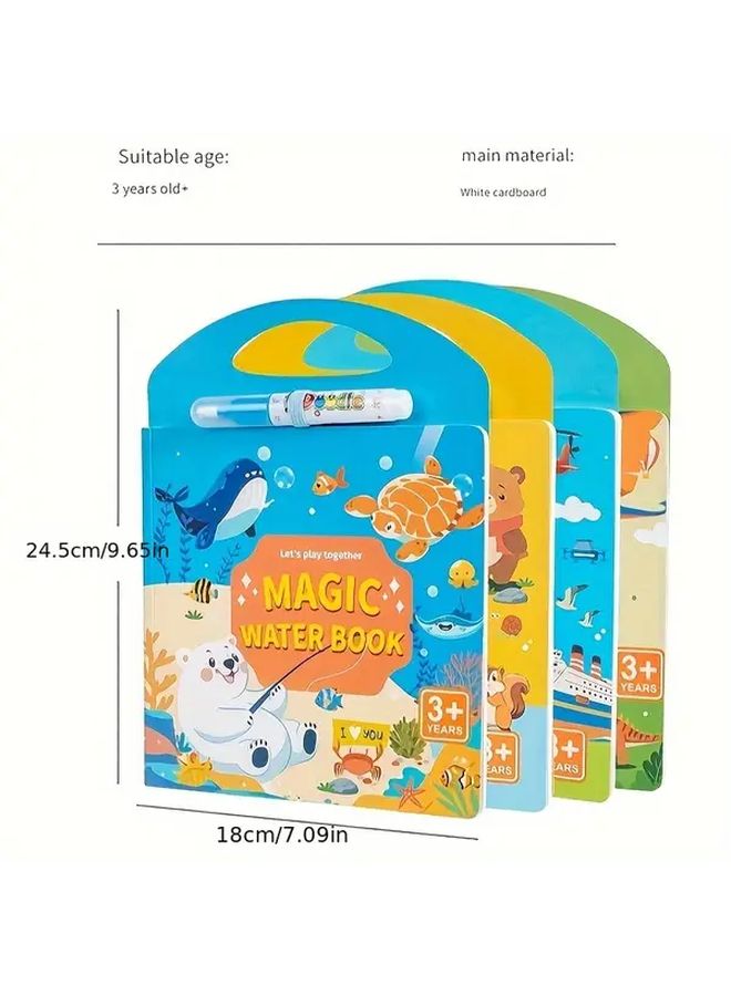 Dinosaur Watercolor Doodle Sticker Scene Toy Holiday Gift For Children - Image 2