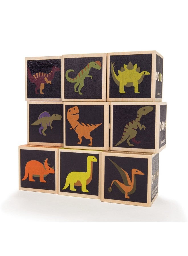 Uncle Goose Dinosaur Blocks - Made in The USA - Image 1