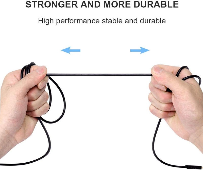 MQDITH 2.0M Replacement Audio Cable Compatible with Astro A40 A40TR Gaming Headset, Inline Mute Wire and No Volume Control Cord (TPE Cord) - Image 4