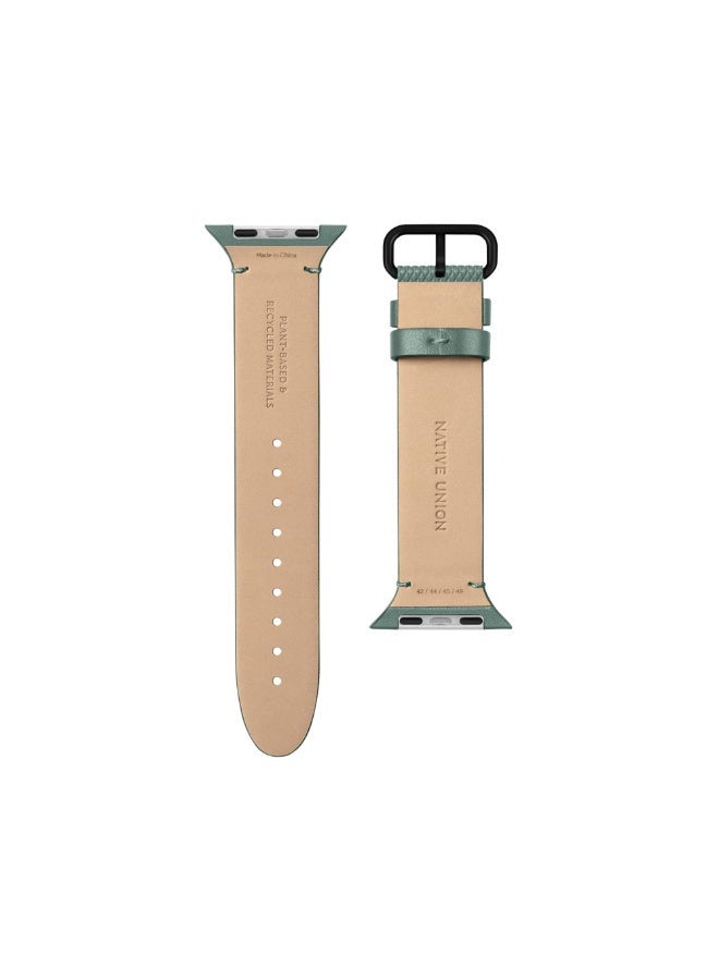 ناتيف يونيون (Re)Classic Band For Apple Watch Ultra / 42 / 44 / 45mm Models - حزام جلدي أنيق ومحكم، مريح للارتداء طوال اليوم، صديق للبيئة، مقاوم للبقع، تثبيت آمن - - Image 2