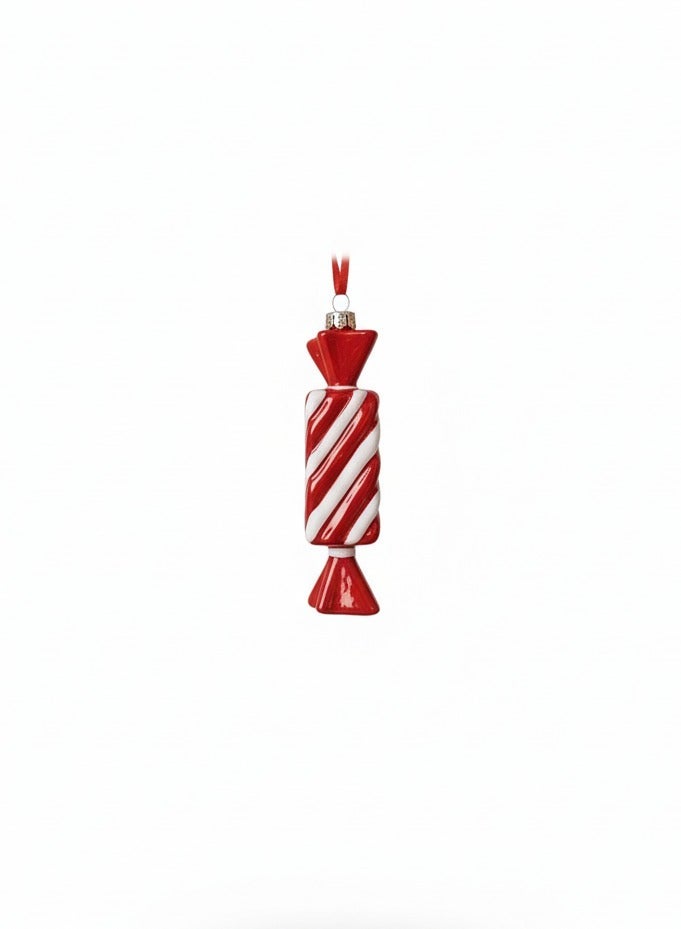 AKDC Christmas Plastic Candy – 10cm Red Xmas Ornament, Holiday Seasonal Decoration for Tree, - Image 2