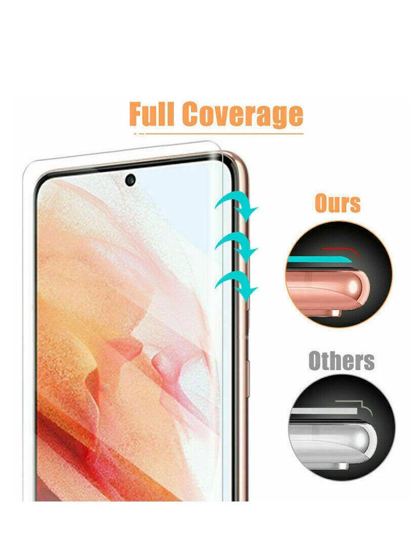 UV Screen Protector for Samsung Galaxy S21 Tempered Glass 9H Adhesive Nano Liquid UV Glue Full Coverage  - Image 4