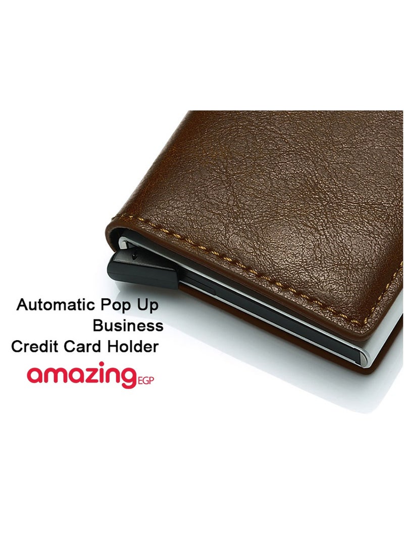 THE PACK - Card Holder  Wallet Men Carbon Fiber Leather Slim Thin Smart Wallet Minimalist Wallet Gift - Image 1