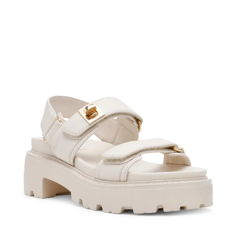 STEVE MADDEN  SUPERMONA Velcro Closure Platform Sandals for Women | Best Price UAE