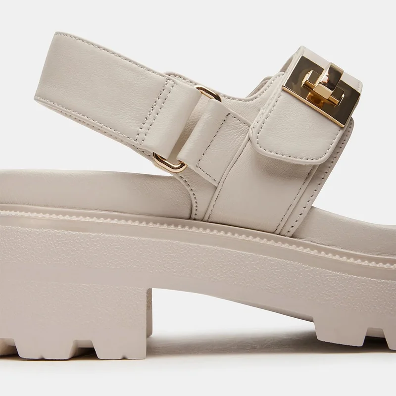 STEVE MADDEN  SUPERMONA Velcro Closure Platform Sandals for Women | Best Price UAE