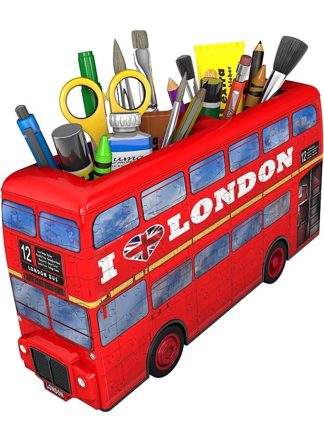 Ravensburger 3D Puzzle London Bus – 216 Piece Double-Decker Bus Model with Plastic EasyClick Fit, No Glue Needed – Doubles as Pencil Holder and Desk Decor – Fun for Ages 8 and Up | 12534-0 - Image 3