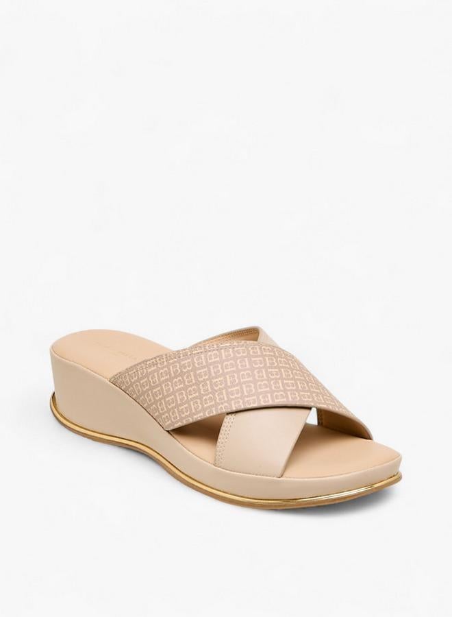 Flora Bella By Shoexpress Women Printed Wedge Sandals - Image 1