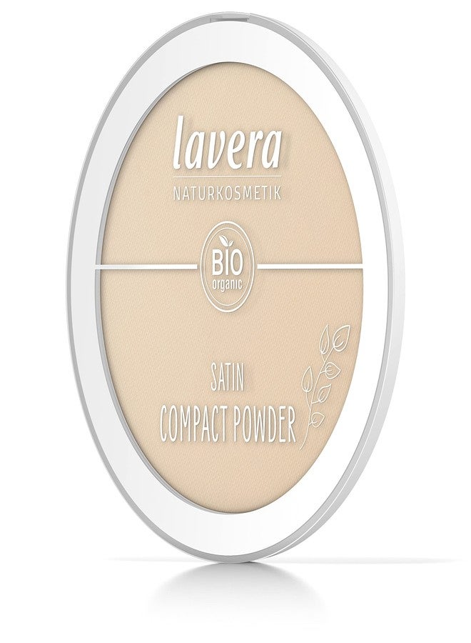 lavera Satin Compact Powder -Medium 02- nude - Almond Oil & Rice Powder - Vegan - Mattifying - Long-Lasting - Velvety Texture 0.32 Fl Oz - Image 2