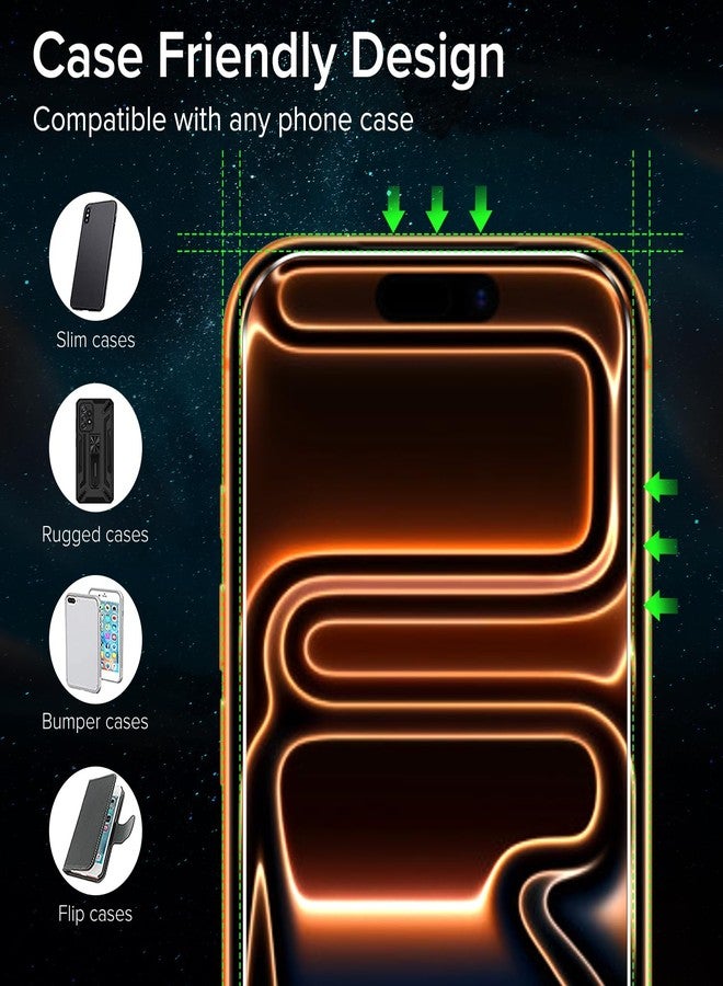 ivoler Pack of 2 Screen Protectors for iPhone 17 Pro, Tempered Glass Screen Protector with Easy Installation Tool, 9H Hardness, HD Clear, Anti-Scratch, Anti-Bubble, Anti-Shock - Image 5