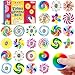SCIONE 52 Pack Mini Fidget Spinner ToysMini Sensory Fidget Toys Bulk Kids with AutismRainbow Party Favors for Kids Birthday Party FavorsGoodie Bags StuffersTreasure Box Toy Classroom Prizes - Image 2