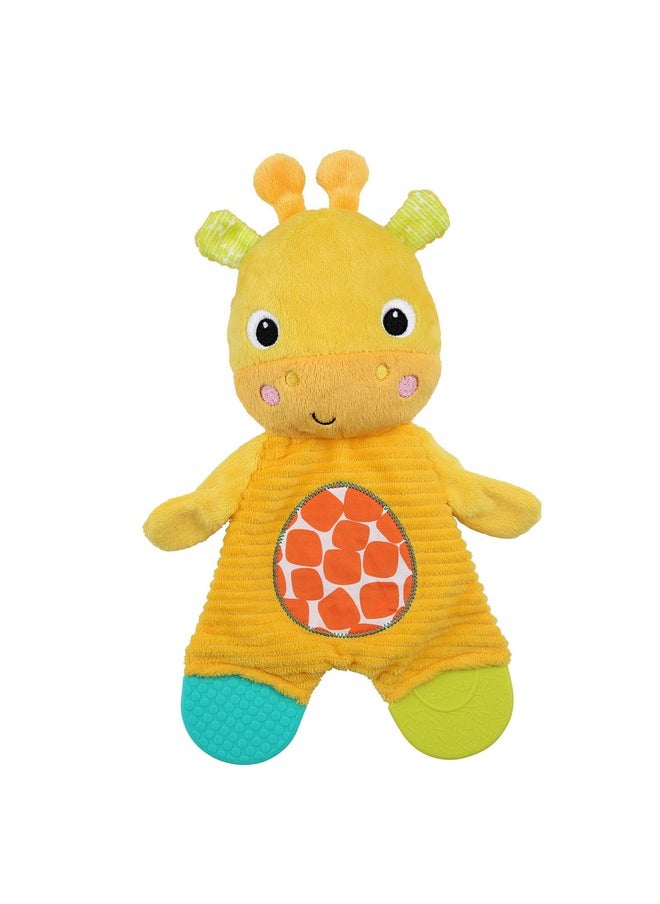 Bright Starts Bright Starts Snuggle & Teethe BPA-free Crinkle Teething Plush Baby Toy - Giraffe  - Image 2