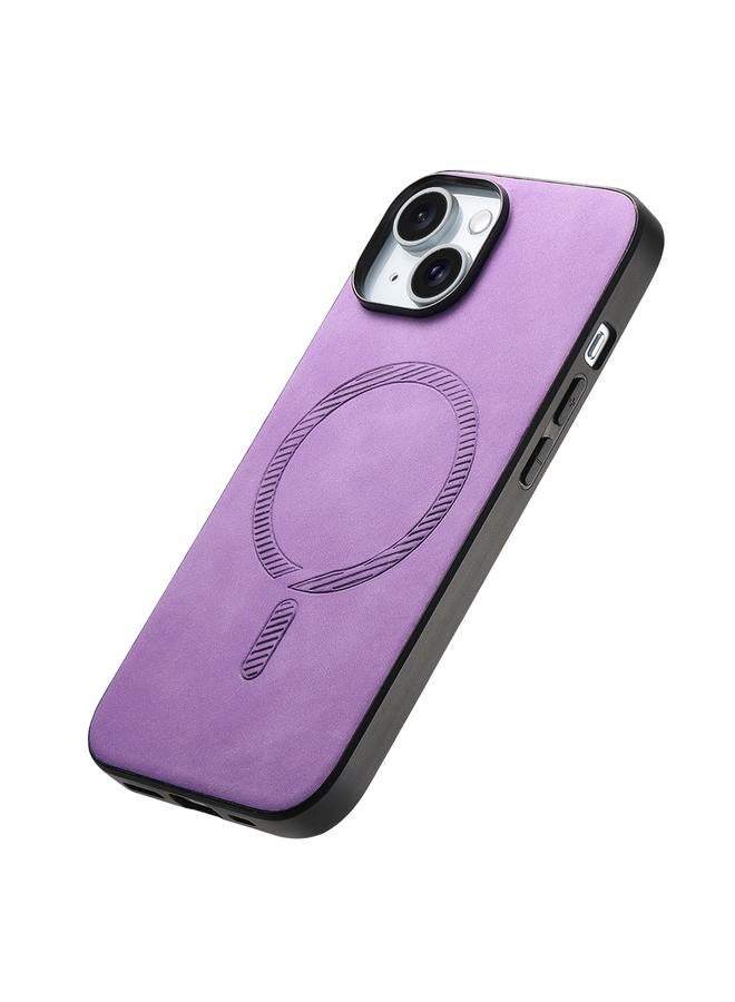 S-TOP Case For iPhone 11 Solid Color Retro Magsafe PU Back Cover Phone Case - Image 3