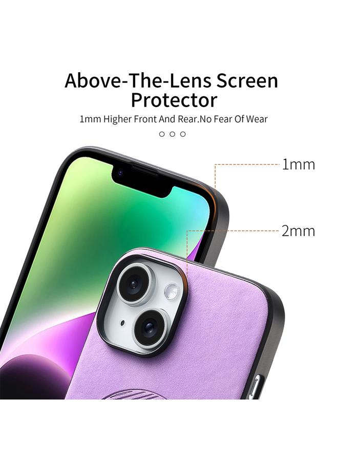 S-TOP Case For iPhone 11 Solid Color Retro Magsafe PU Back Cover Phone Case - Image 4