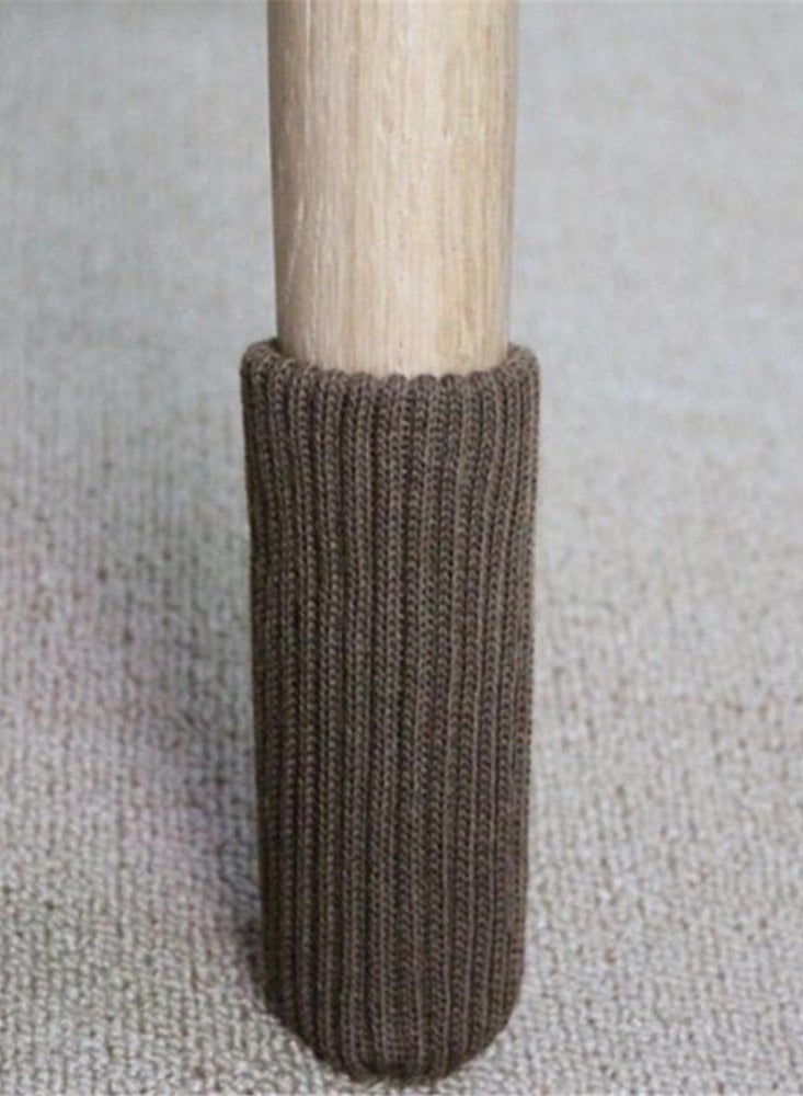 Generic 16pcs Furniture Chair Leg Cover Knitted Chair Leg Protector Moving Easily and Reduce Noise Wood Floor Protectors - Image 5