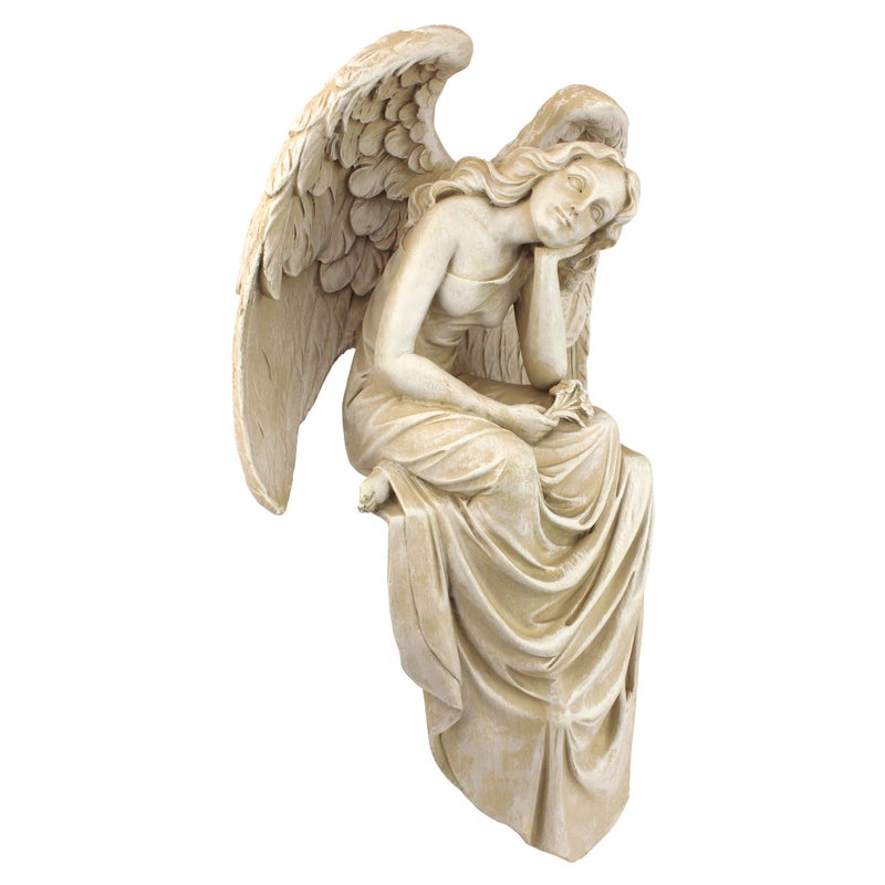 Design Toscano Resting Grace Sitting Angel Statue Medium