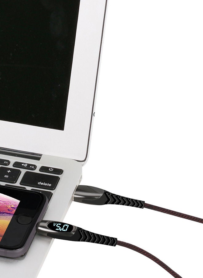 NIBEMINENT Type C Braided Fast Charging Data Cable Black  - Image 3