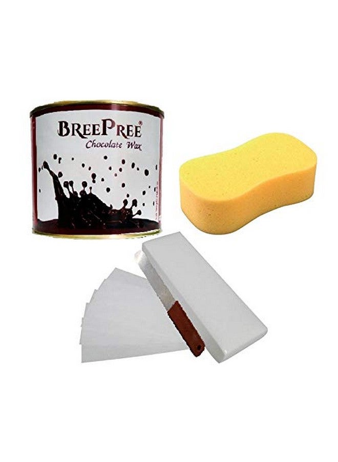 BREEPREE شمع بريبري للشمع (600 جرام) مع 30 شريط شمع + ملعقة شمع وإسفنجة - Image 1