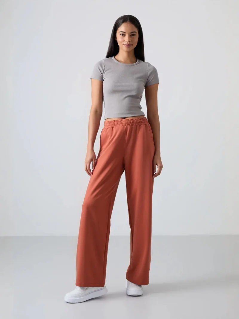 تومي لايف TOMMY Wide-Leg Pull-On Sweatpants