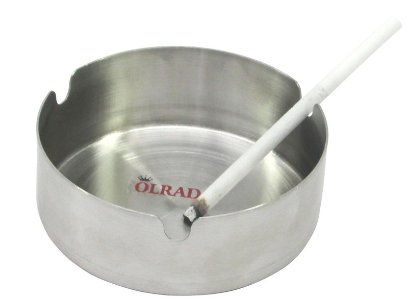 Olrada Round Stainless Steel Cigarette Ashtrays for Outdoors and Home (Pack of 6pcs) - Image 3