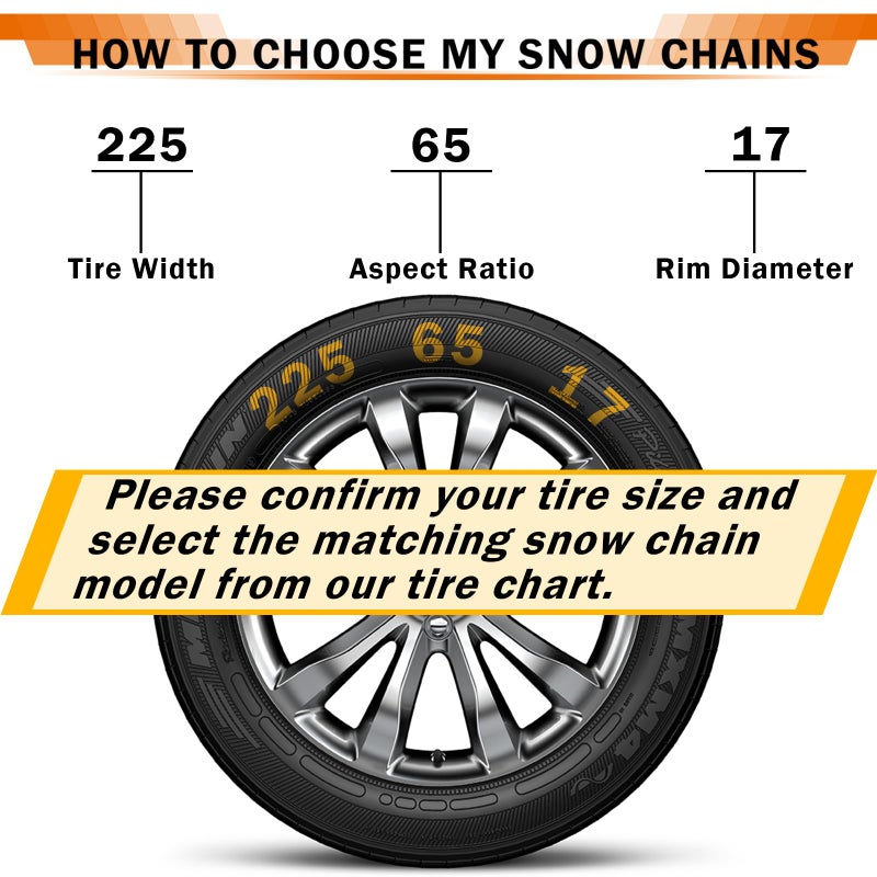 Coco Bird Heavy Duty AutoFixing Snow Chains Tire Chains for Light Truck, SUV & Pickup, Self-Tightening Design for Easy Installation, Titanium Alloy for Superior Durability,Set of 2(HRV-240,Auto-Trac) - Image 5