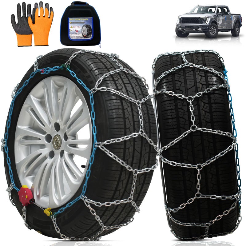 Coco Bird Heavy Duty AutoFixing Snow Chains Tire Chains for Light Truck, SUV & Pickup, Self-Tightening Design for Easy Installation, Titanium Alloy for Superior Durability,Set of 2(HRV-240,Auto-Trac) - Image 1